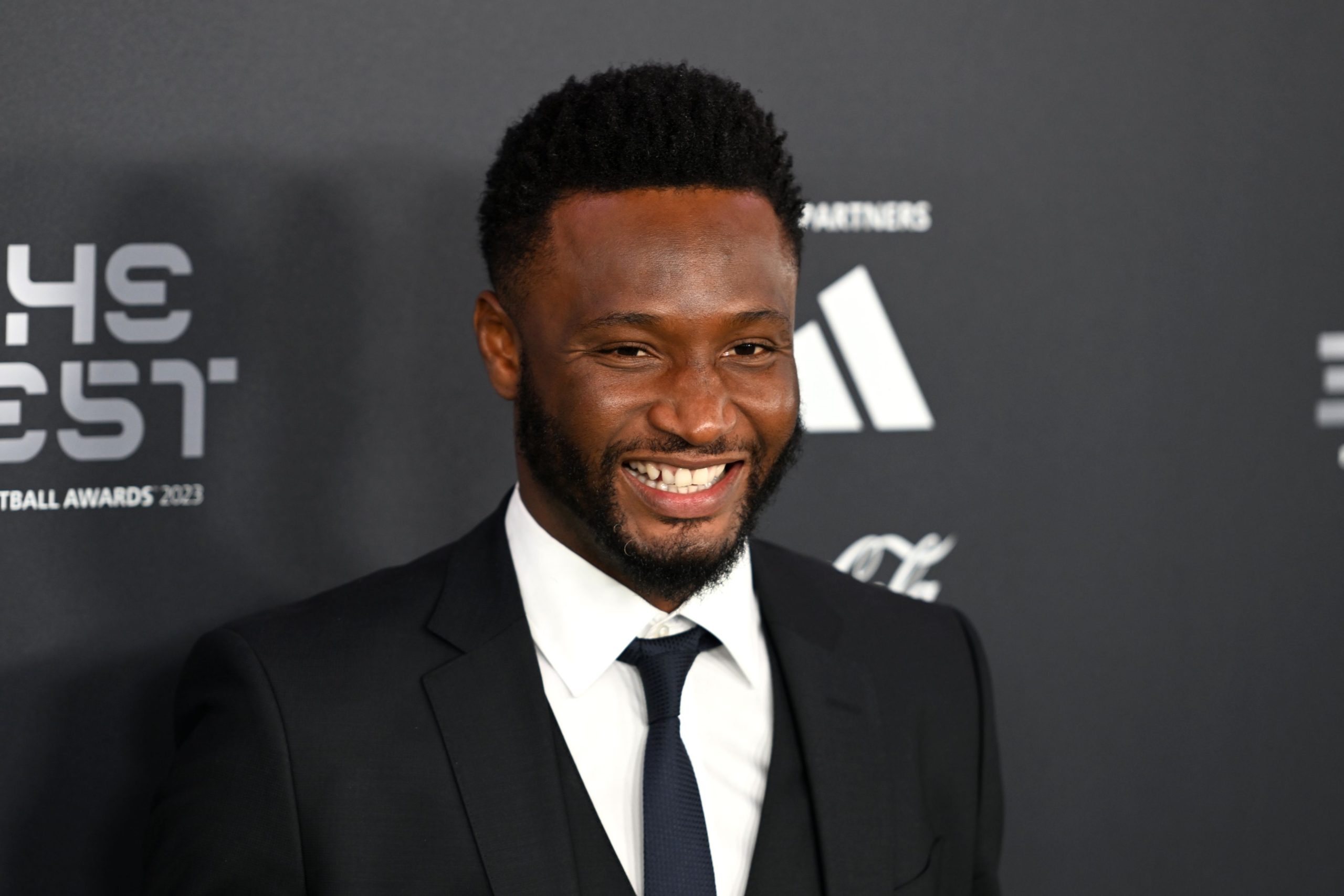 John Obi Mikel arrives at an award ceremony.