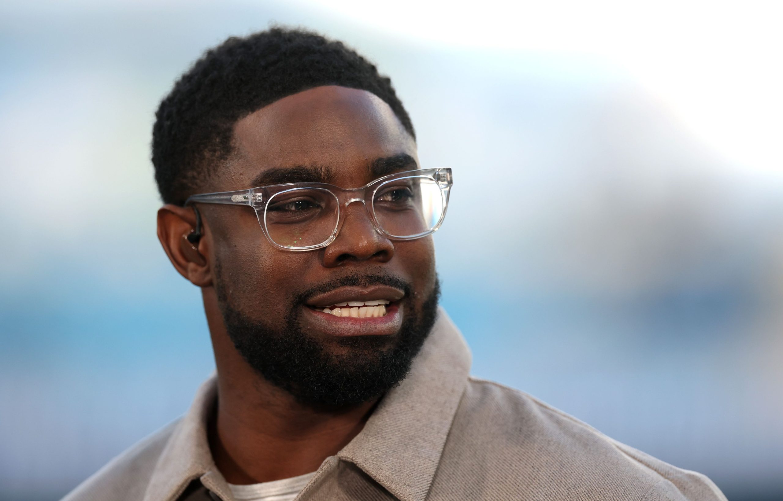 Micah Richards doing punditry.