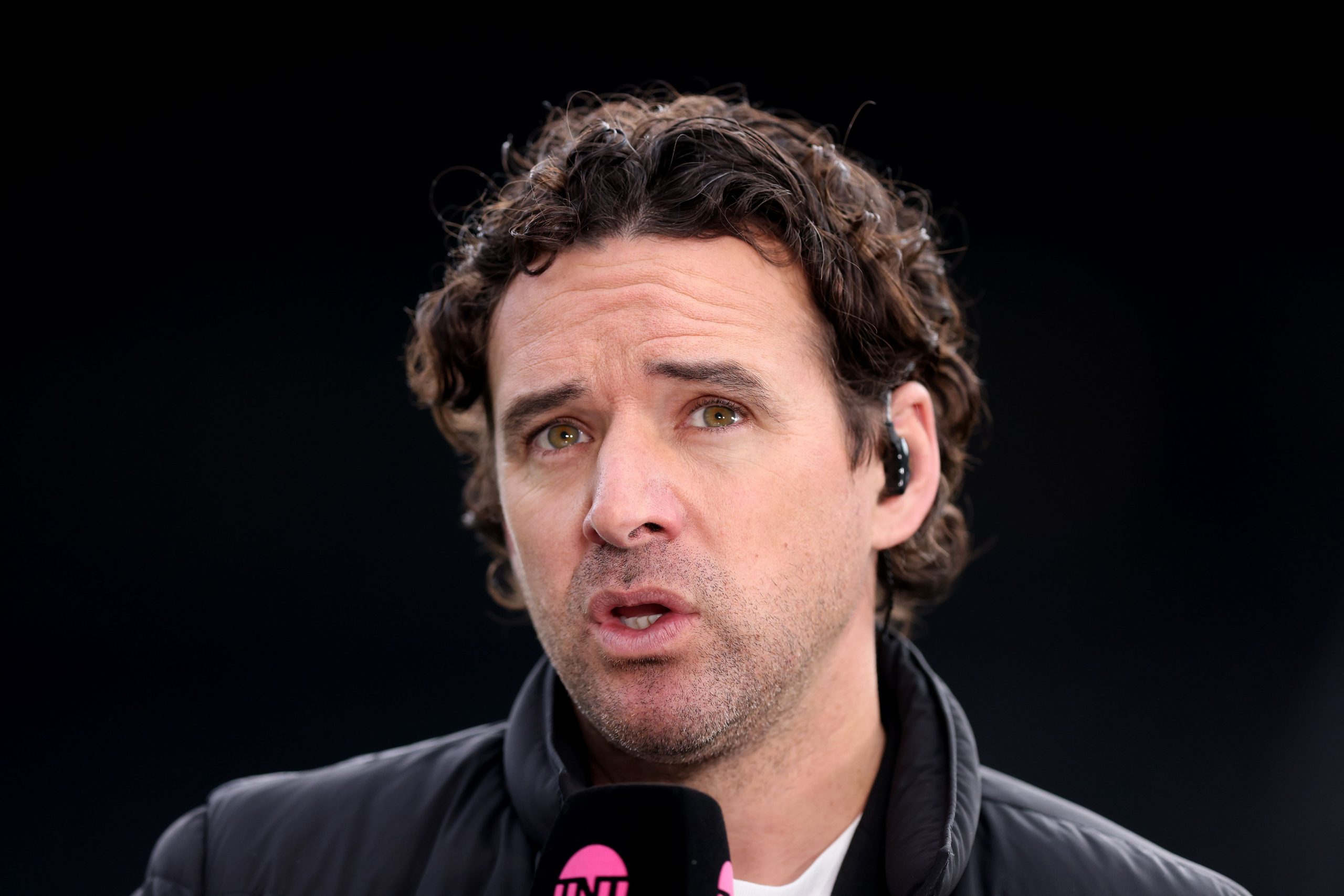 Owen Hargreaves doing punditry for TNT Sports.